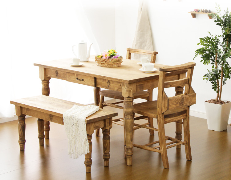 ダイニングテーブルセット ダイニングテーブル 4人用 ベンチ おしゃれ