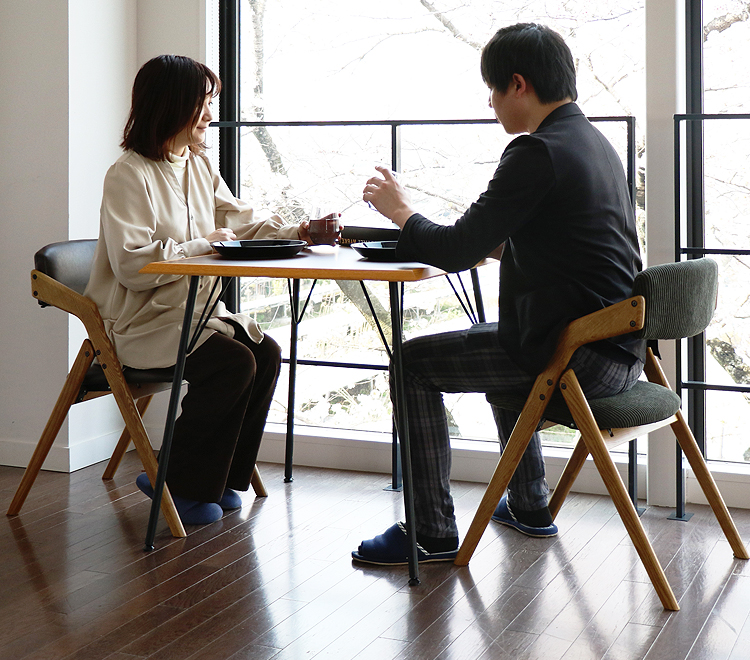 ダイニングチェア 肘付き おしゃれ 折り畳み 折りたたみ
