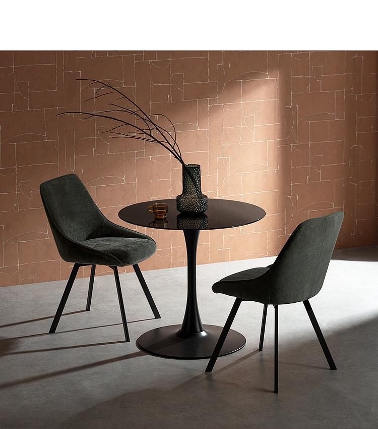 カフェテーブル 丸 ダイニングテーブル 円形 ラウンド ガラステーブル