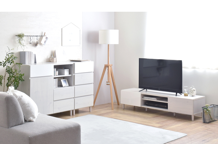 テレビ台 幅150cm テレビボード ローボード 収納付き 引き出し 可動棚