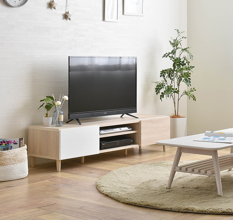 テレビ台 幅150cm テレビボード ローボード 収納付き 引き出し 可動棚