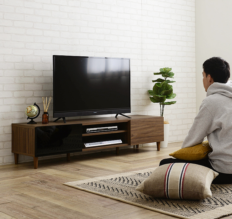 テレビ台 幅150cm テレビボード ローボード 収納付き 引き出し 可動棚