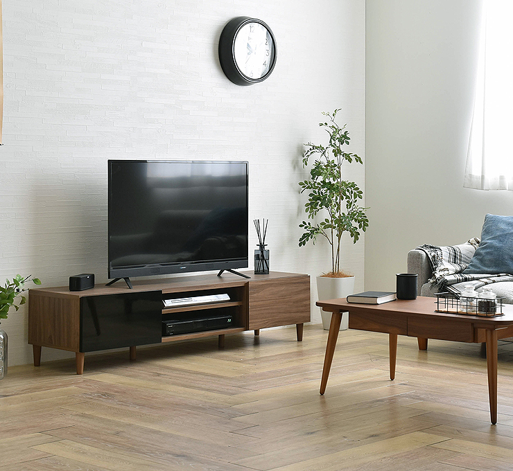 テレビ台 幅150cm テレビボード ローボード 収納付き 引き出し 可動棚