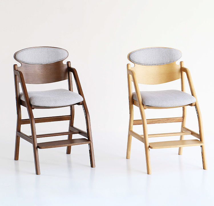 学習椅子 子供椅子 e-toko juc-3696 高さ調整 木製 足置き付き 姿勢