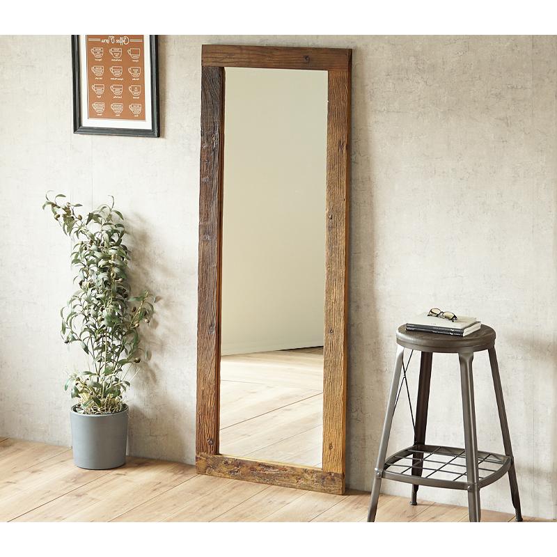 満点の満点の割れない鏡 折り畳み 全身 姿見鏡 幅120×高さ60cm シルバー 1633 鏡(立て掛け式) 