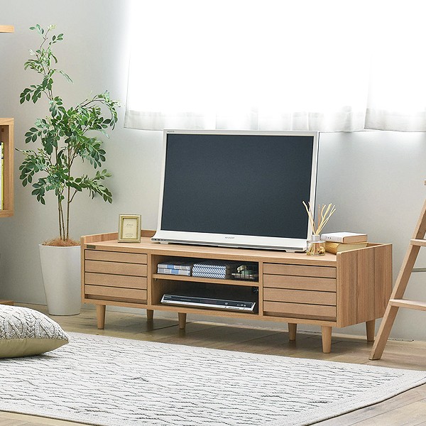 テレビ台 幅120cm テレビボード ローボード 収納付き 引き出し 可動棚