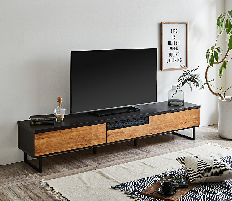 テレビボード　テレビ台　ローボード　ブラック　幅210cm 楽天市場】テレビ台 テレビボード ローボード TV台 幅210cm TVボード