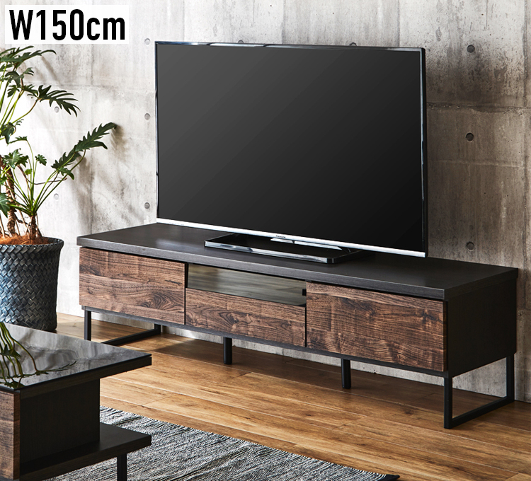 テレビ台 幅180cm ローボード 55型 65型対応 日本製 完成品 引き出し3