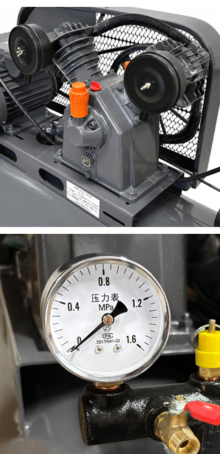 エアーコンプレッサー 単相200V 50Hz 2.2KW 3馬力 100Lタンク 三相契約