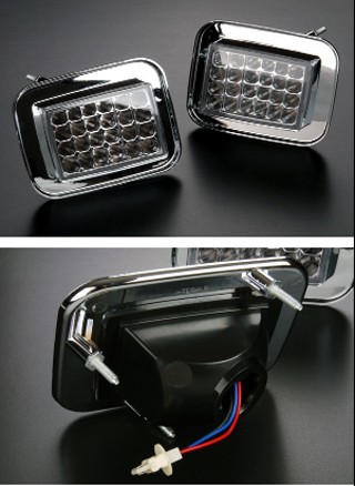 ハマー H2 LED クリスタル パーク シグナル ランプ ライト スモーク