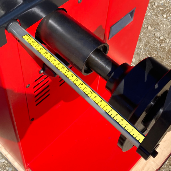 ホイールバランサー 単相100V 28インチ対応 ウエイト位置 レーザー測定