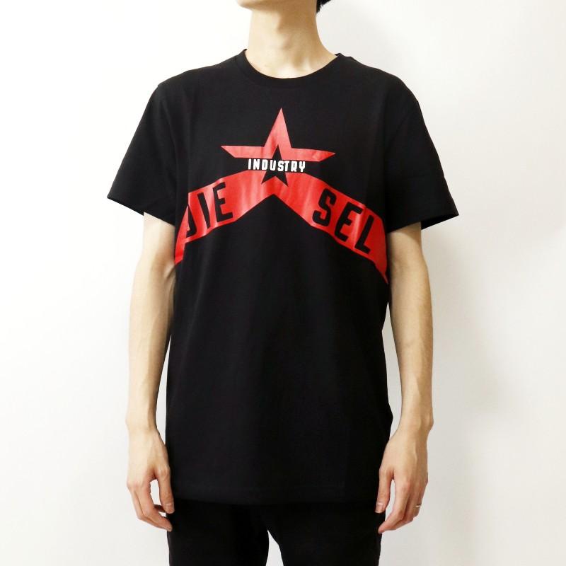 SALE セール 半袖Tシャツ メンズ レディース ユニセックス カジュアル DIESEL プリント 星 ブランド プレゼント ディーゼル  T-DIEGO-A7 T-SHIRT