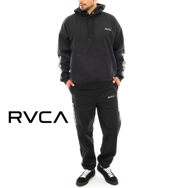 セットアップ メンズ ルームウェア スウェット RVCA 上下セット 男性 カジュアル スポーツ ルーカ CHECKER SETUP :042048 042747:G FIELD