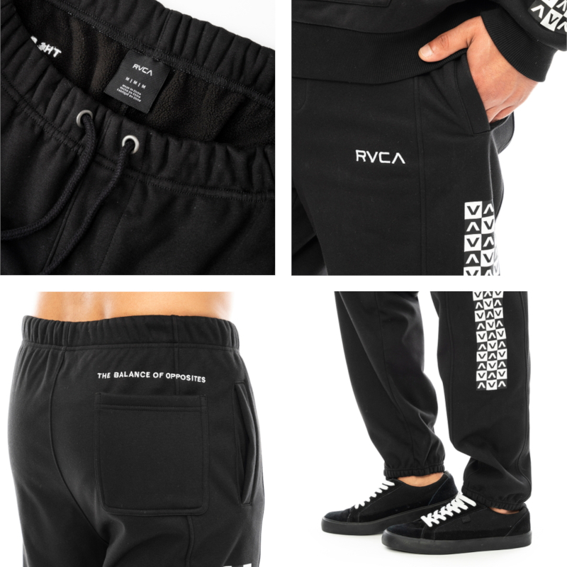 セットアップ メンズ ルームウェア スウェット RVCA 上下セット 男性 カジュアル スポーツ ルーカ CHECKER SETUP