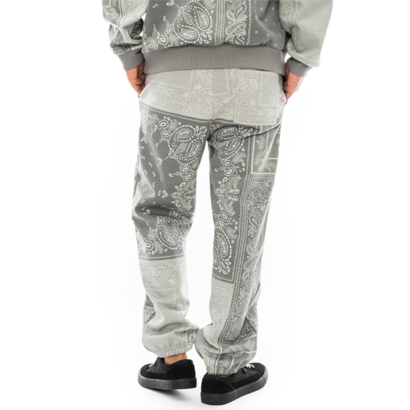 スウェットパンツ メンズ カジュアル スポーツ バンダナ RVCA 男性 総柄 防風 撥水 ルーカ PATCHWORK BANDANA SWEAT PANTS｜g-field｜09