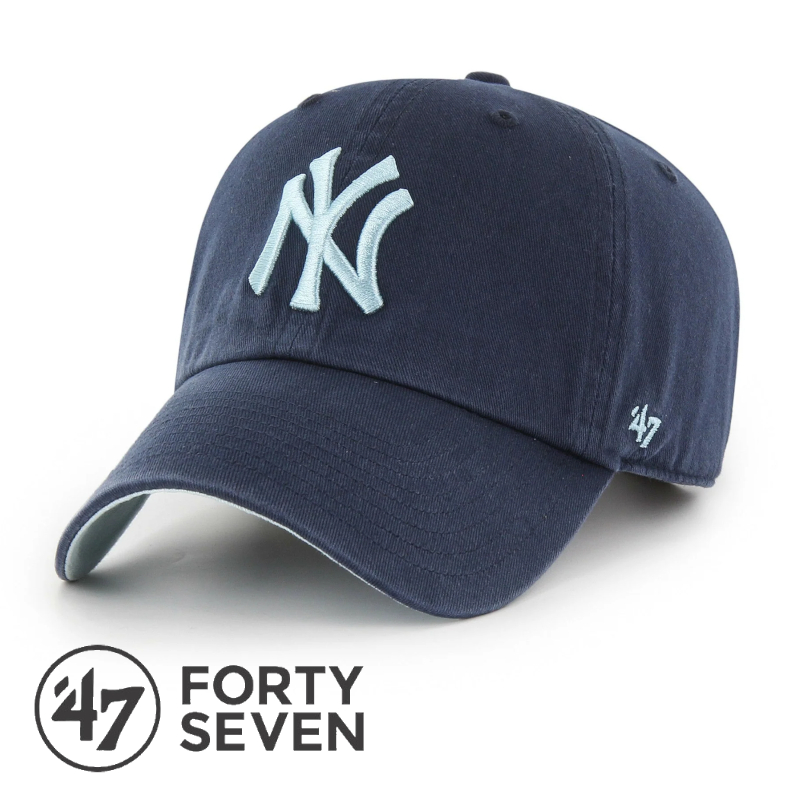 �����L�[�X �N���[���i�b�v �싅 MLB �X�q '47 �L���b�v ���W���[���[�O �X�g���[�g �X�|�[�c �t�H�[�e�B�[�Z�u�� Yankees Ballpark '47 CLEAN UP Navy