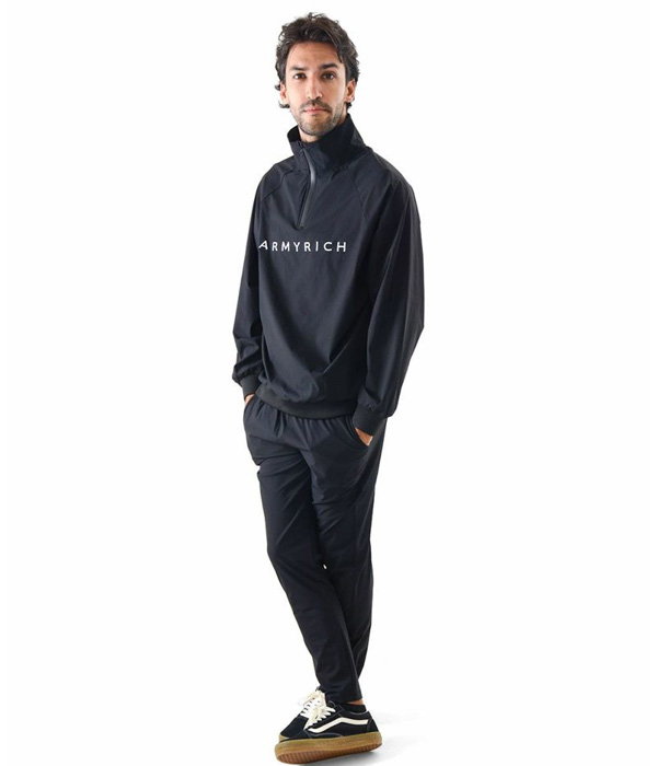 ARMYRICH アーミーリッチ 撥水ナイロンハーフジッププルオーバー