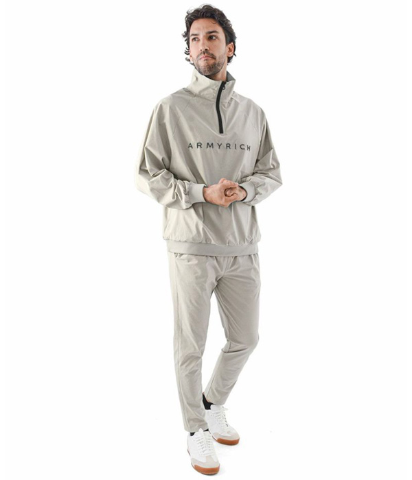ARMYRICH アーミーリッチ 撥水ナイロンハーフジッププルオーバー