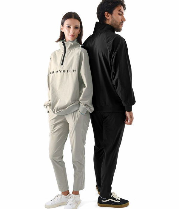 ARMYRICH アーミーリッチ 撥水ナイロンハーフジッププルオーバー