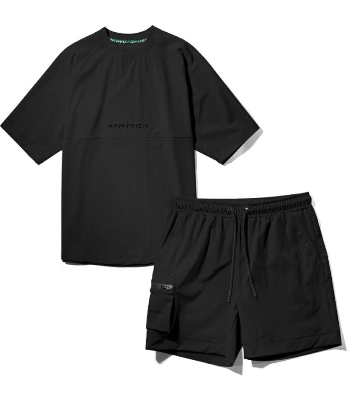 セットアップ ストレッチナイロン メンズ スポーツ ARMYRICH 上下