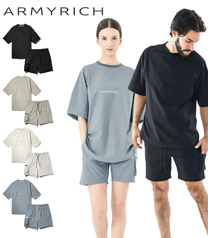 セットアップ メンズ カジュアル スポーツ ARMYRICH Tシャツ セットアップ メンズ カジュアル スポーツ ARMYRICH Tシャツ