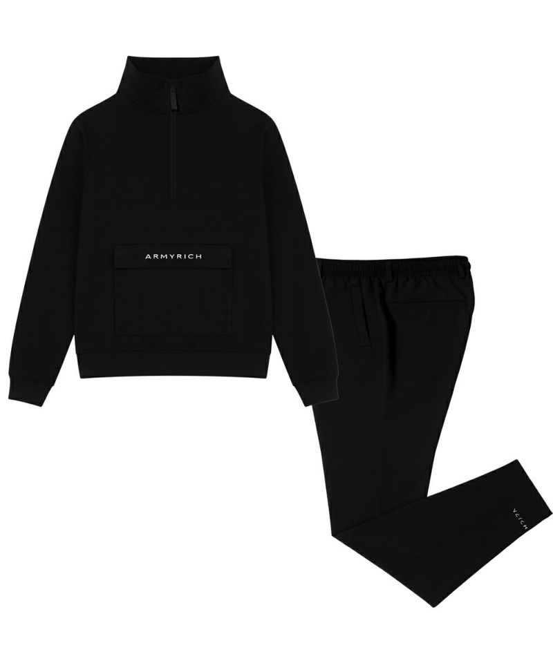 ARMYRICH アーミーリッチ ボンディングハーフジップセットアップ 上下