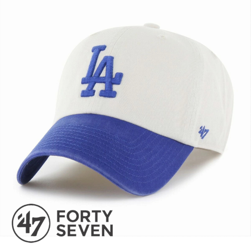 �h�W���[�X �L���b�v �싅 MLB '47 �X�q �X�g���[�g �X�|�[�c �t�H�[�e�B�[�Z�u�� Dodgers Grand Stand '47 CLEAN UP Bone × Royal