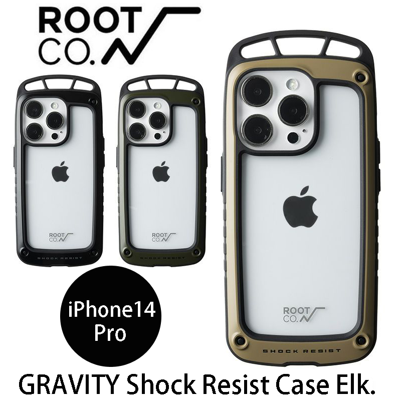 GRAVITY Shock Resist Case Elk. ROOT CO ルートコー 【iPhone14Pro 