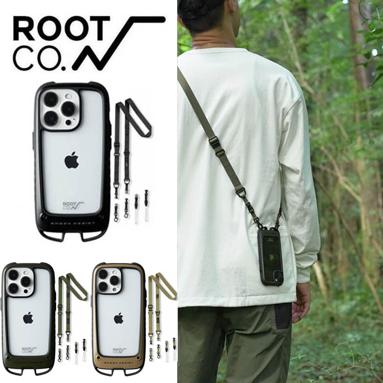 ROOT CO ルートコーiPhone14Pro専用ケース＋ネック&ショルダーストラップ スマホケース ストラップ 軽量 釣り 登山 メンズ  レディース ギフト : gsh4325-guwn4318 : G FIELD - 通販 - Yahoo!ショッピング