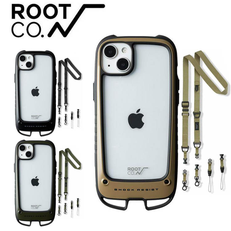 ROOT CO ルートコーiPhone14Plus専用＋ネック&ショルダーストラップ 