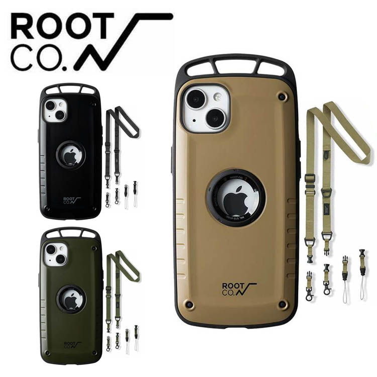 極美品 ROOT CO. ルートコー iPhone13Pro用ケースとストラップ