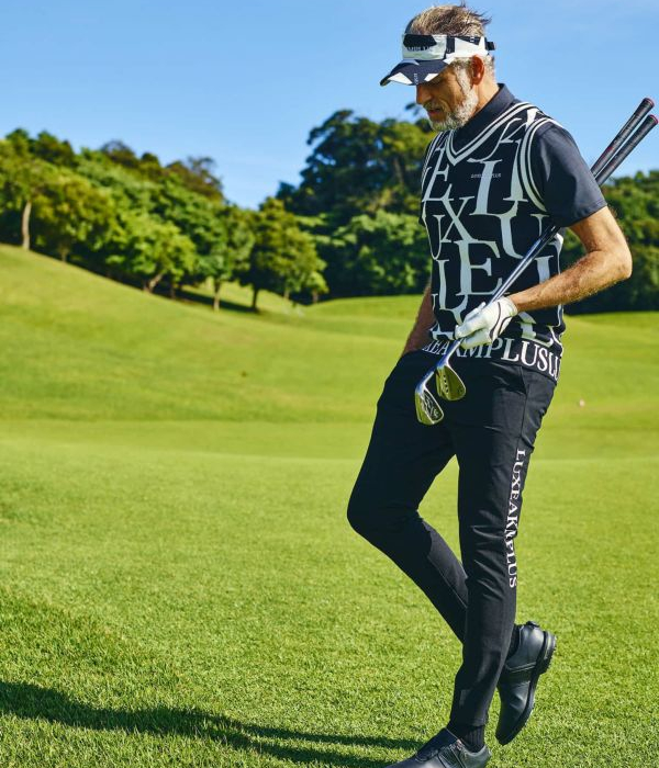 サイドロゴスーパーストレッチロングパンツ ゴルフ LUXEAKMPLUS スポーツ ジャージ 伸縮 おしゃれ ブランド GOLF リュクスエイケイエムプラス｜g-field｜05