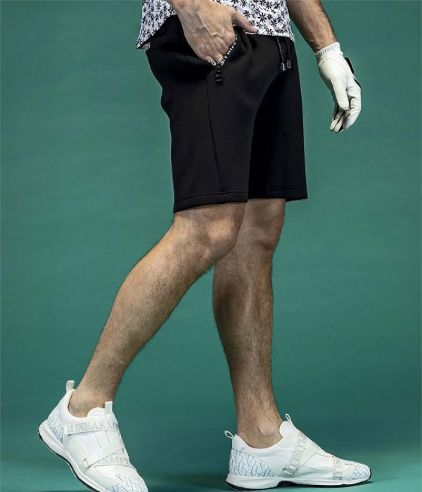 軽量スウェットサイドロゴハーフパンツ メンズ カジュアル スポーツ