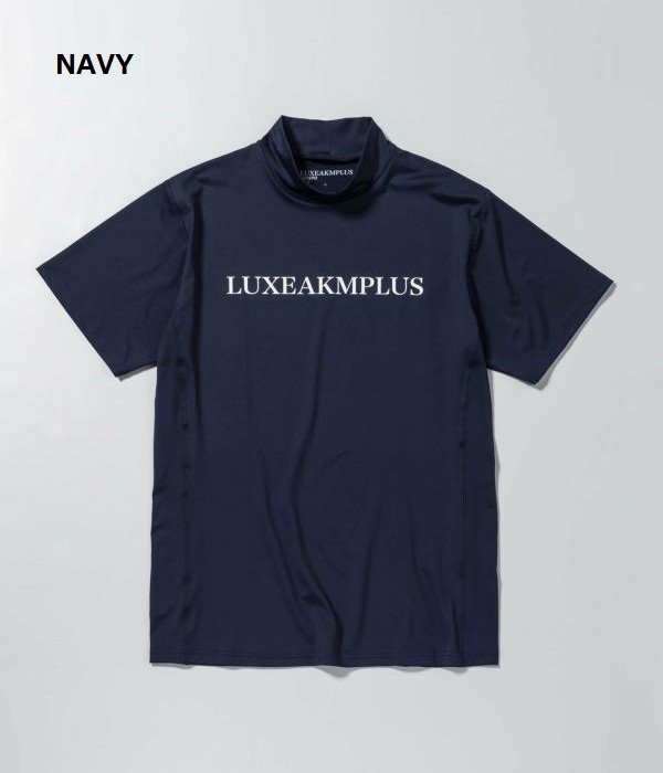 LUXE AKM PLUS ベーシックロゴモックネック半袖Tシャツ ゴルフ