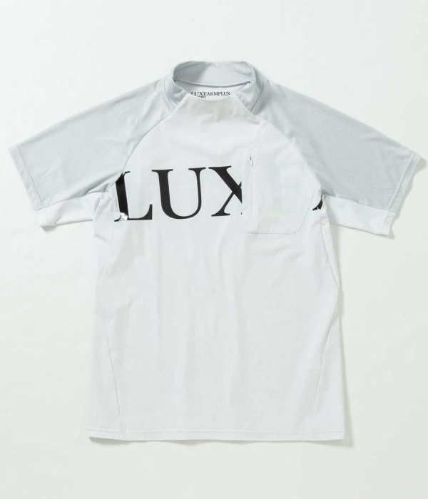 モックネックTシャツ メンズ 半袖 ゴルフ LUXEAKMPLUS 男性 スポーツ GOLF ジム ...