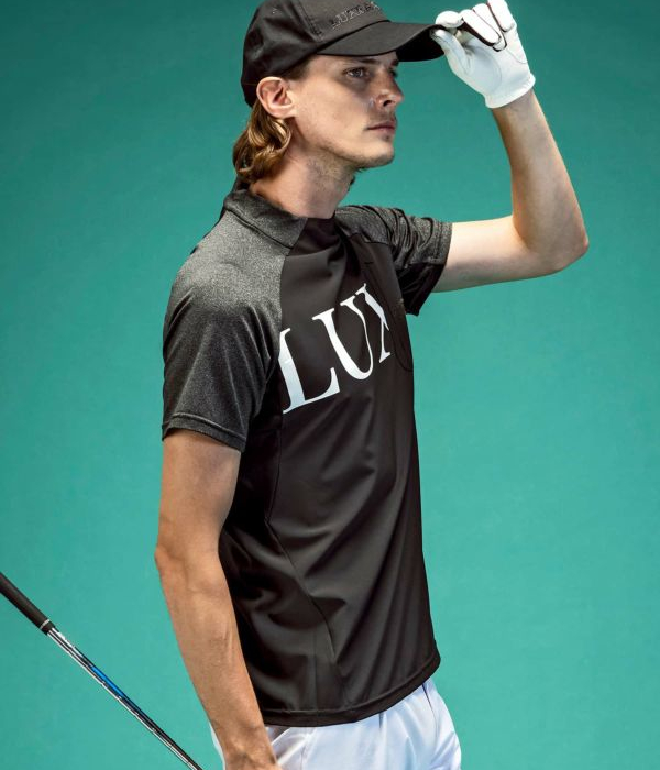 モックネックTシャツ メンズ 半袖 ゴルフ LUXEAKMPLUS 男性 スポーツ GOLF ジム トレーニング 春夏 リュクスエイケイエムプラス_4