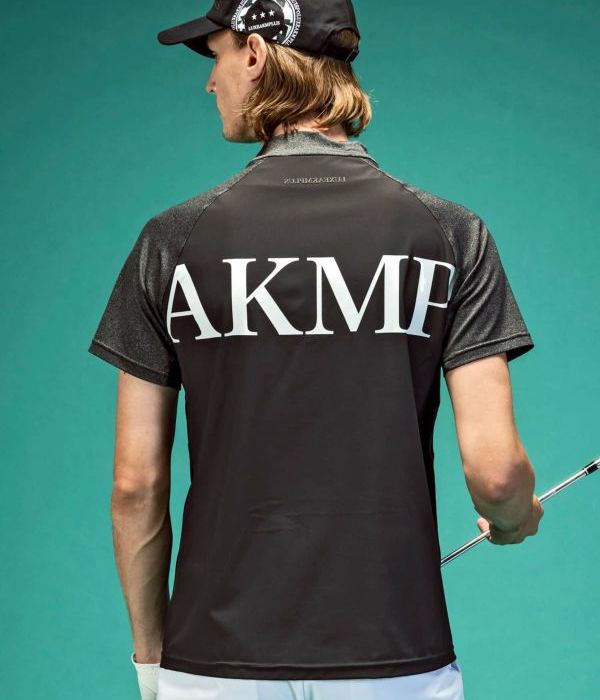 モックネックTシャツ メンズ 半袖 ゴルフ LUXEAKMPLUS 男性 スポーツ GOLF ジム トレーニング 春夏 リュクスエイケイエムプラス_5