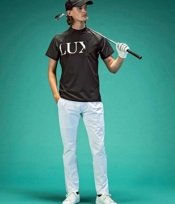 モックネックTシャツ メンズ 半袖 ゴルフ LUXEAKMPLUS 男性 スポーツ GOLF ジム トレーニング 春夏 リュクスエイケイエムプラス_6