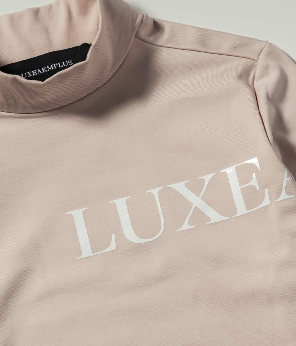 光沢ロゴモックネックTシャツ 長袖 LUXEAKMPLUS ゴルフ レディース 女性 GOLF リュクスエイケイエムプラス スポーツ おしゃれ｜g-field｜09