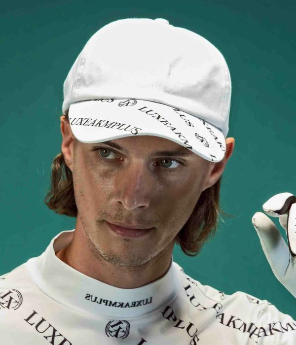総柄ロゴキャップ LUXEAKMPLUS ゴルフ スポーツ カジュアル 帽子 メンズ レディース ユニセックス リュクスエイケイエムプラス｜g-field｜04