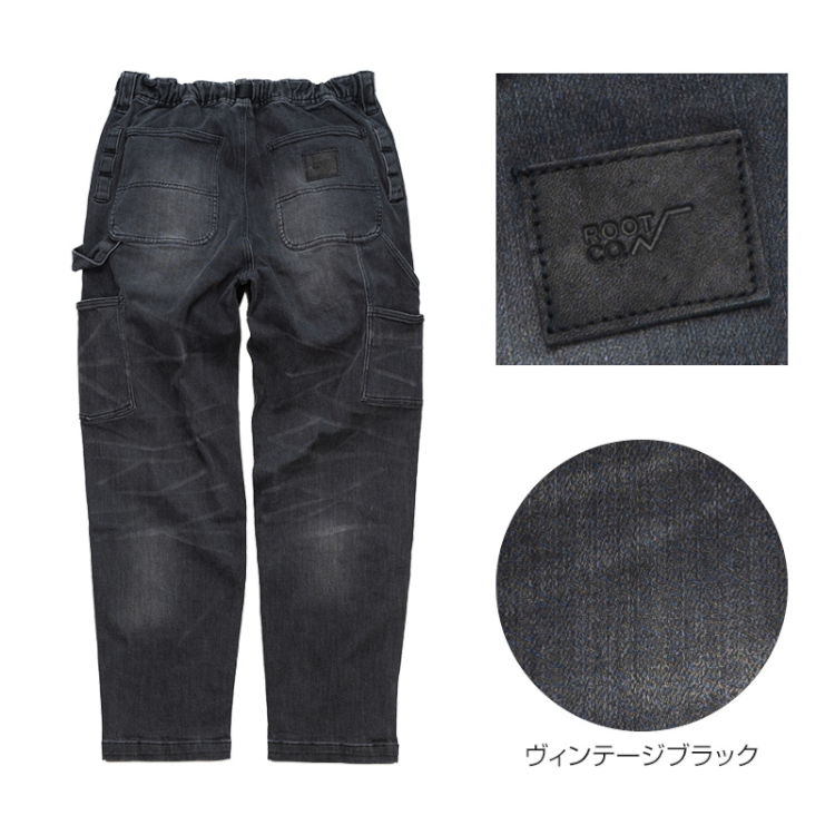 ストレッチデニムメンズ ワークパンツ キャンプ ROOT CO. ペインターパンツ ジーンズ アウトドア カジュアル バイク ツーリング ルートコー | ROOT CO. | 04