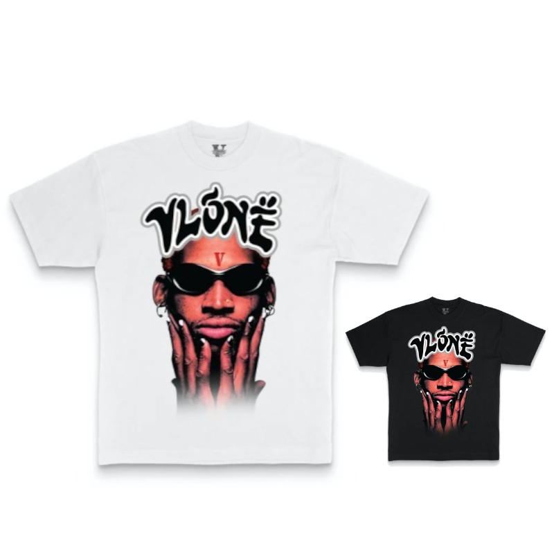 ラグジュアリーストリート★Vlone Rodman Logo T-shirt Vlone Rodman Logo T-shirt Black Men's - SS22 - US