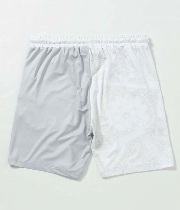 1PIU1UGUALE3 RELAX ウノ ピュ ウノ ウグァーレ トレ リラックス ペイズリー ショートパンツ ラッシュガード ハーフパンツ 短パン スポーツ 2L 3L XL XXLの画像