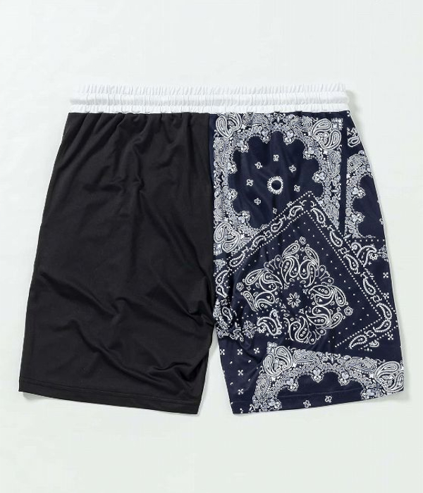1PIU1UGUALE3 RELAX ウノ ピュ ウノ ウグァーレ トレ リラックス ペイズリー ショートパンツ ラッシュガード ハーフパンツ 短パン スポーツ 2L 3L XL XXLの画像