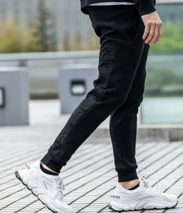 1PIU1UGUALE3 RELAX サイドロゴスウェットパンツ メンズ スリム