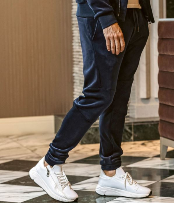 1PIU1UGUALE3 RELAX ヘビーベロアサルエルパンツ メンズ カジュアル