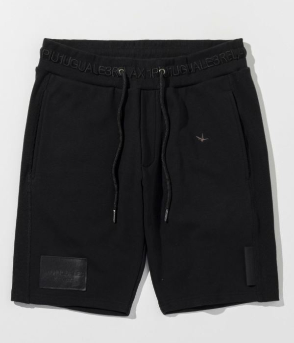 1piu1uguale3 3ワッペン ロゴ スウェット ショーツ ショートパンツ 1PIU1UGUALE3 GOLF - REGULAR SHORTS / ブランドロゴ レギュラー