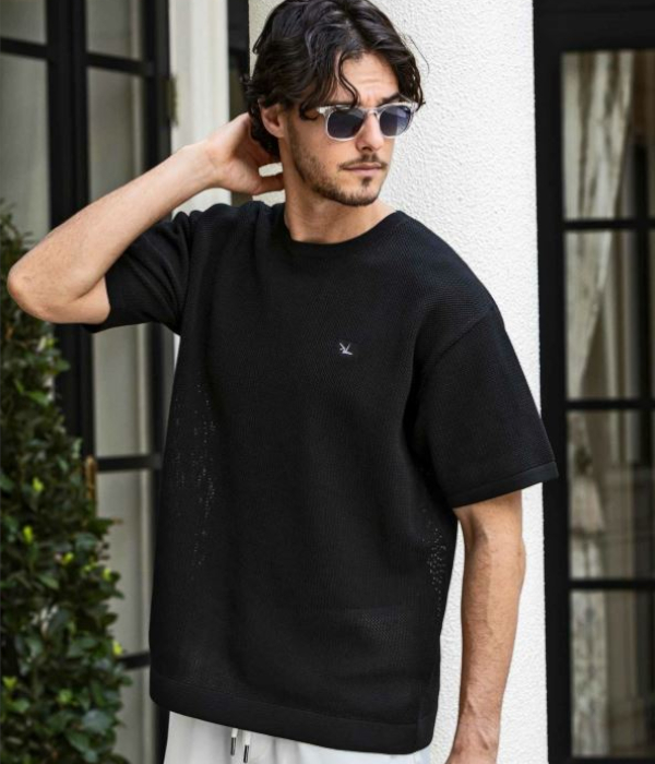 ベーシックニットTシャツ メンズ 1PIU1UGUALE3 RELAX 半袖 夏 カジュアル ルームウェア 部屋着 ウノピゥウノウグァーレトレ リラックス | 1PIU1UGUALE3 RELAX | 04
