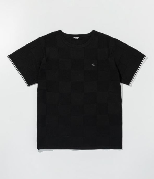 ブロックニットTシャツ メンズ 半袖 1PIU1UGUALE3 RELAX カジュアル スポーツ リゾート ルームウェア ウノピゥウノウグァーレトレ リラックス | 1PIU1UGUALE3 RELAX | 03