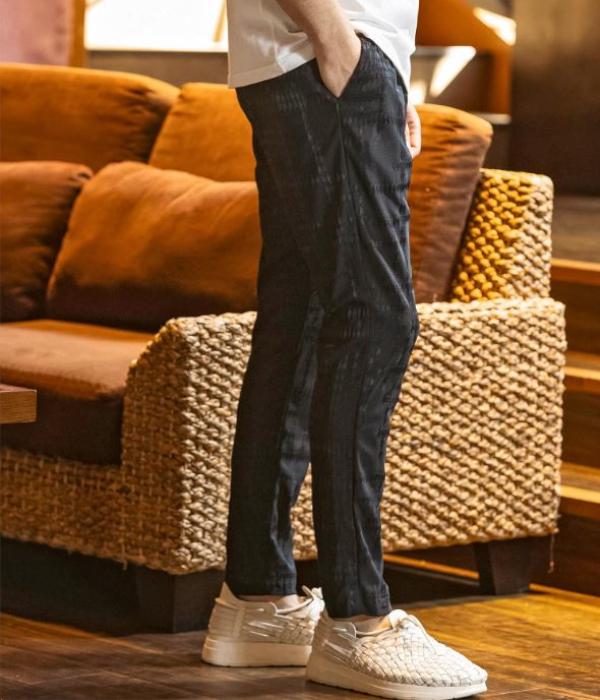 ランダムハウンドトゥースジャガードスラックス メンズ 春夏 1PIU1UGUALE3 RELAX スーツパンツ スリム きれいめ ウノピゥウノウグァーレトレ リラックス | 1PIU1UGUALE3 RELAX | 04